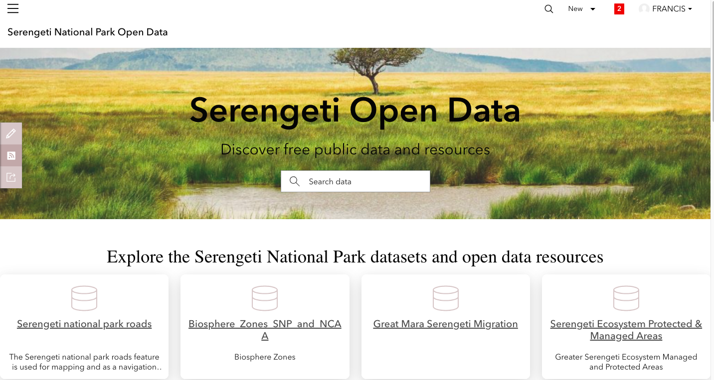 Serengeti National Park Open Data